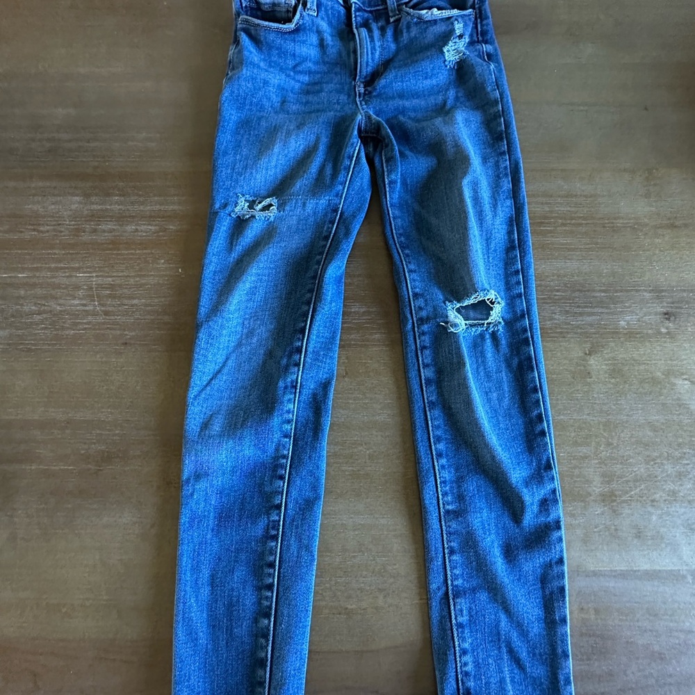 Old Navy Blue Distressed Kids Jeans